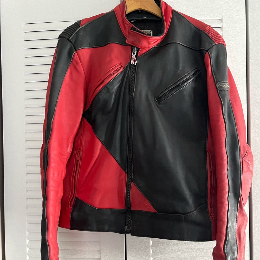 Hein Gericke Leather Motorcycle Jacket Size L